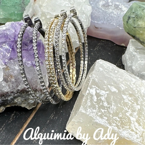 Alquimia by Ady Silver Hoop Earrings - Picture 2 of 2